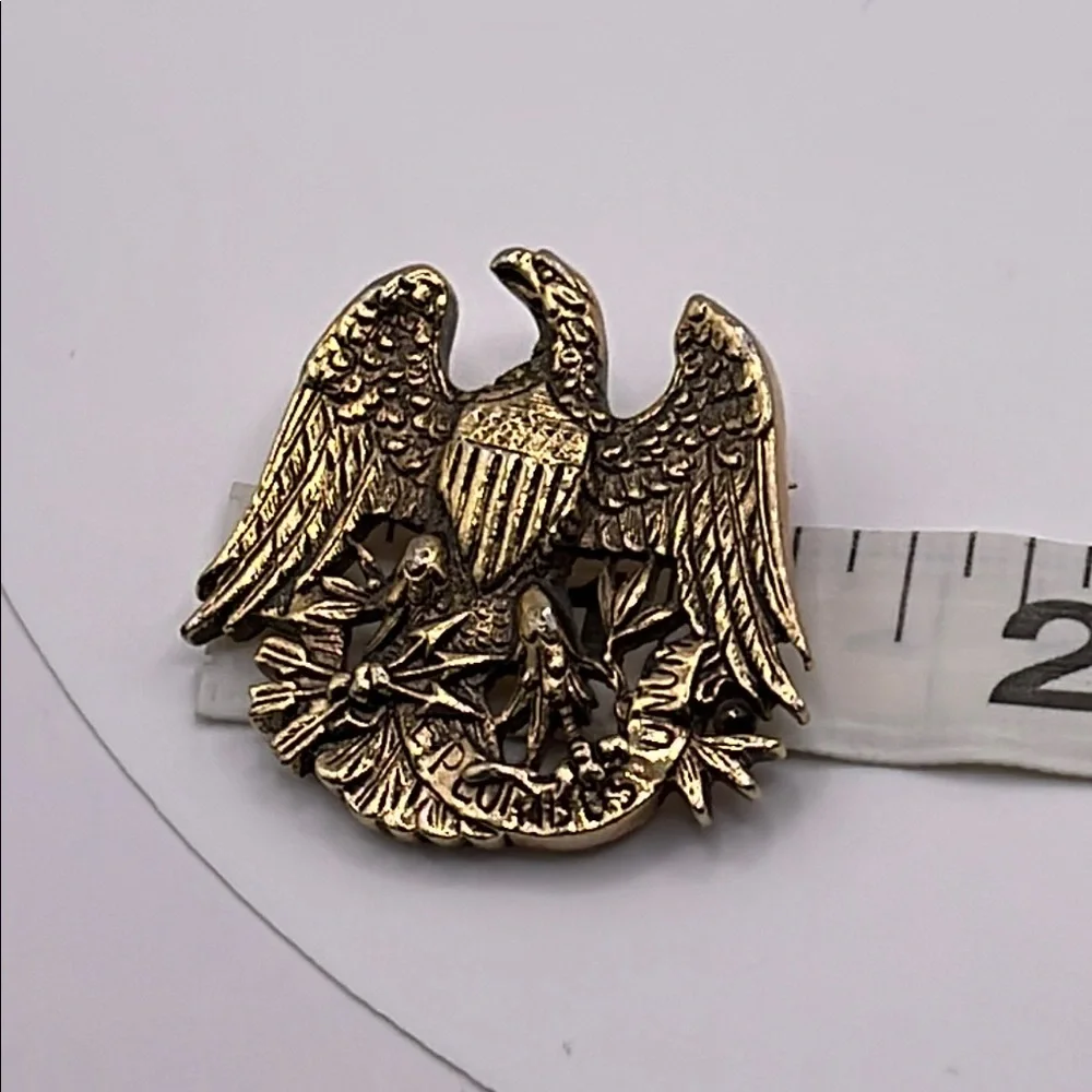 Vintage Sarah Coventry pin brooch American eagle Gold Eagle Brooch - Picture 9 of 9